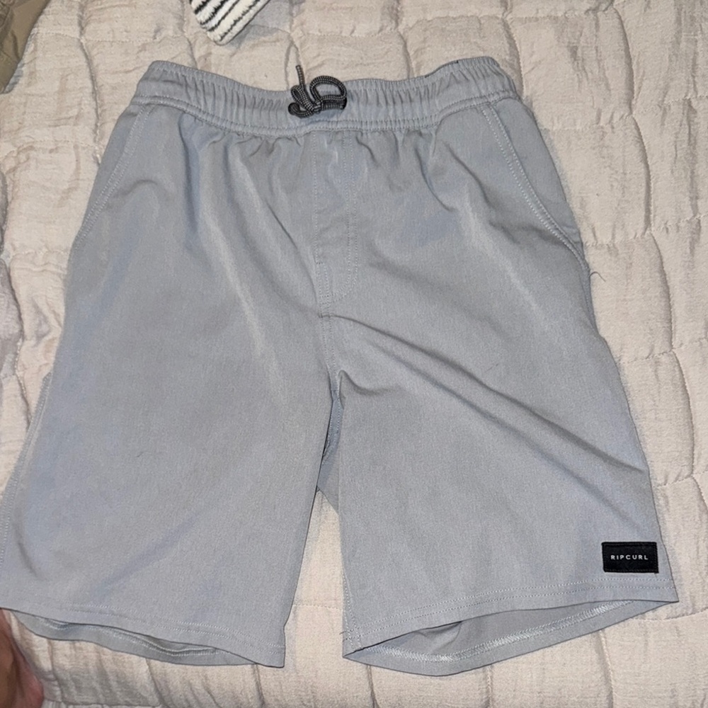 Rip Curl Gray Athletic Shorts with Elastic Waistband